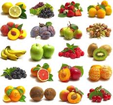diversi tipi di frutta rappresentati schematicamente