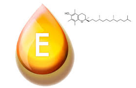 immagine che illustra la struttura chimica della vitamina E