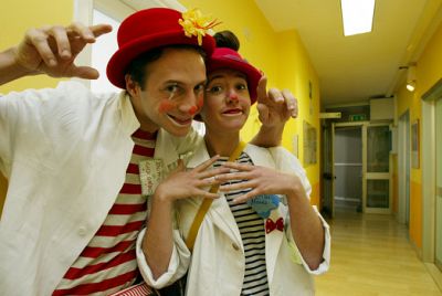 Due clown ospedalieri