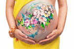 leggi tutto l'articolo Bump painting: l'arte di disegnare sul pancione Bump painting: l'arte di disegnare sul pancione