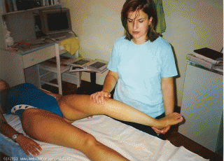 Foto durante un trattamento terapeutico specifico